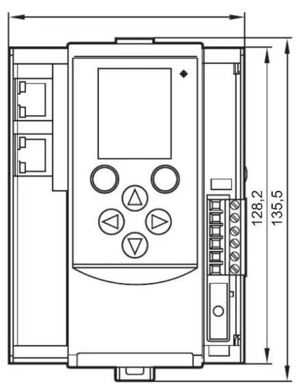IFM AC1421 - Schéma d'encombrement - 1