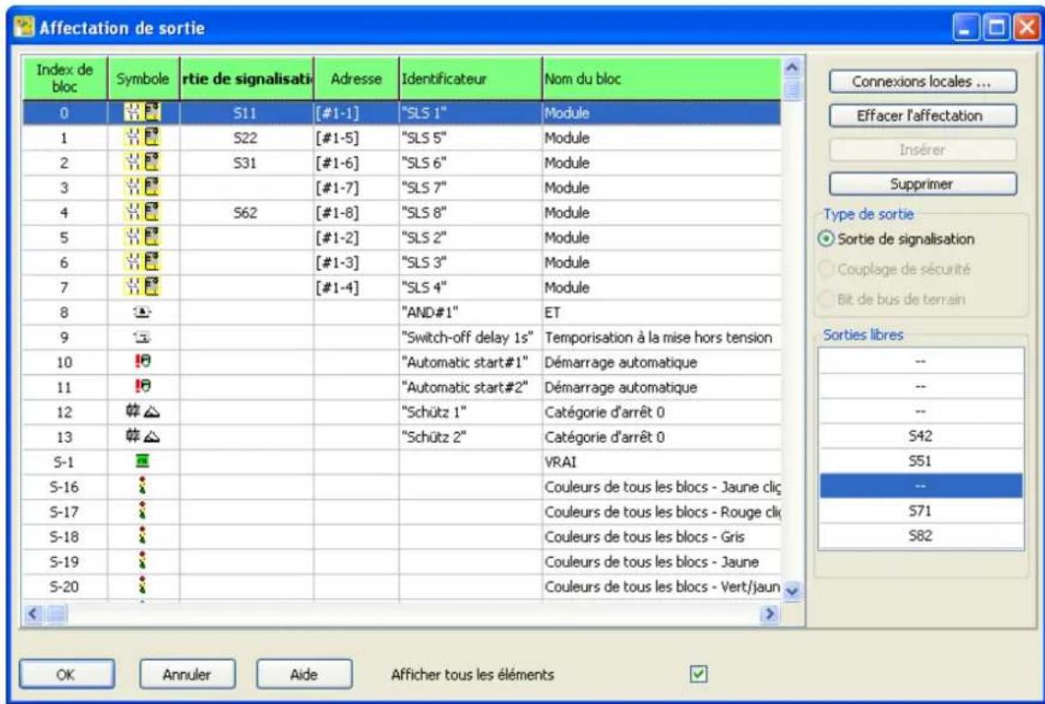 IFM AC041S - Affectation des sorties de diagnostic - 1