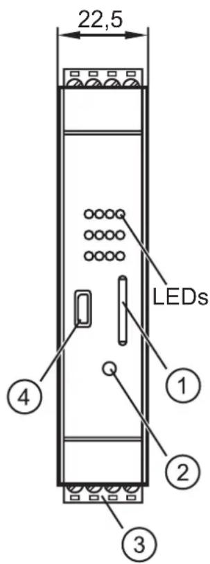 IFM AC041S - Schéma d'encombrement - 2