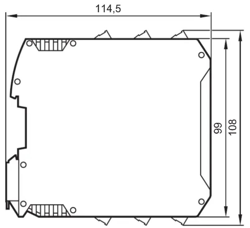 IFM AC041S - Schéma d'encombrement - 1