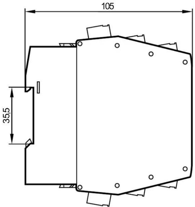 IFM AC030S - Schéma d'encombrement - 2