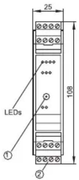 IFM AC009S - Scale drawing - 1