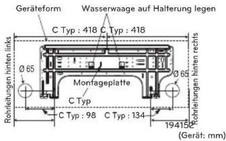 LG UL12FH - Befestigung der Montageplatte - 2