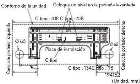 LG UL12FH - Fijación de la placa de instalación - 2