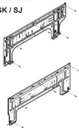LG UL12FH - Fissaggio della piastra di installazione - 1