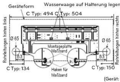 LG UL12FH - Befestigung der Montageplatte - 3