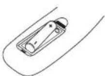 LG FA166DAB - Insertion des piles - 1