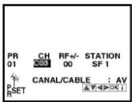 LG GC965NS - Modification de l'ordre dans le menu "Liste des émetteurs" - 2