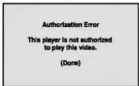 Authorization Error This player is not authorized to play this video. (Done)