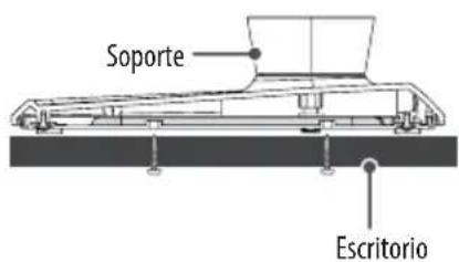 LG 28LX330C - Fijación de la TV sobre un escritorio - 2