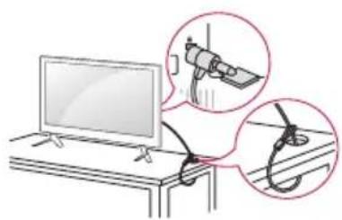 LG 28LX330C - Kensington güvenlik sisteminin kullanılması - 1