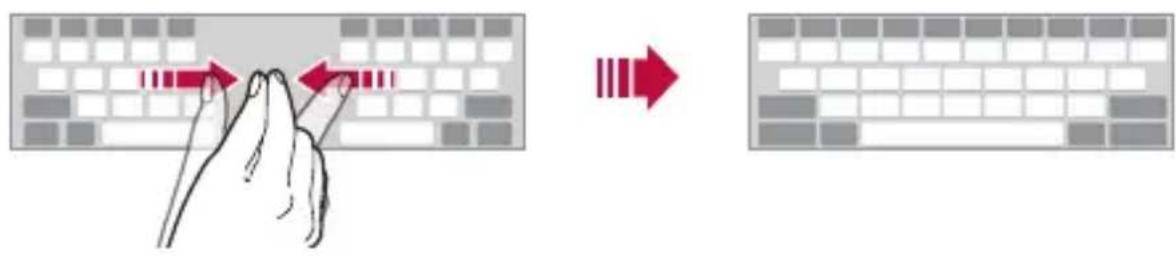 LG LMX510EW - Splitting the keyboard - 1