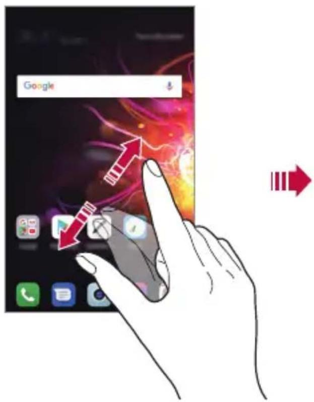 LG LMX510EW - Viewing the background theme - 1