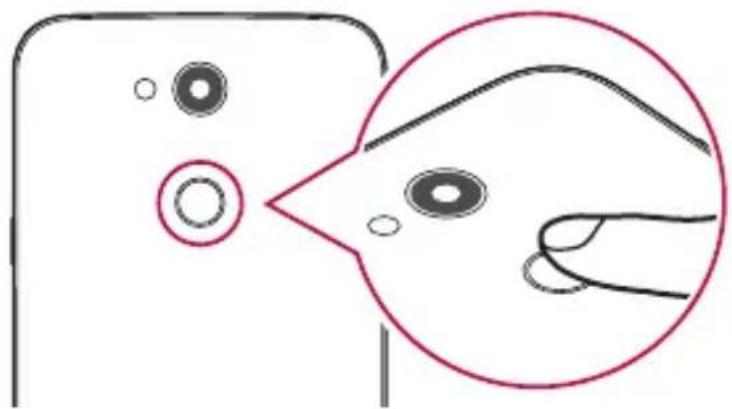 LG LMX510EW - Registrazione delle impronte digitali - 3