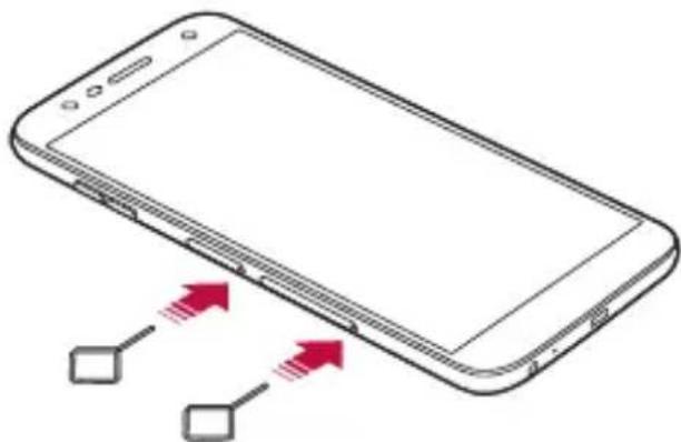 LG LMX510EW - De simkaart installeren - 3