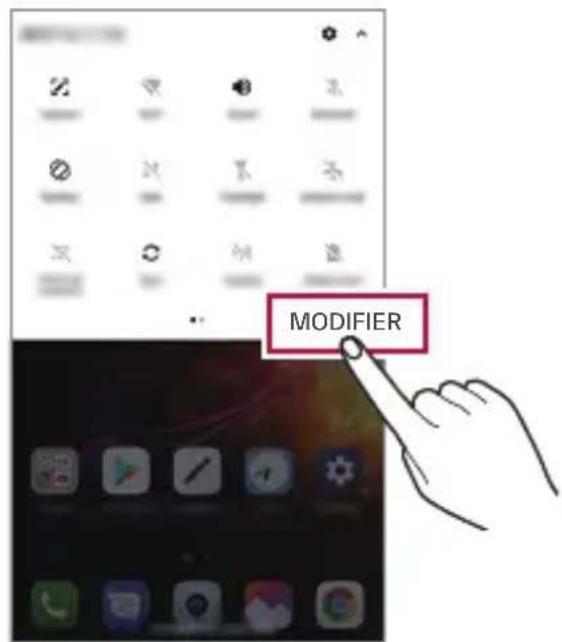 LG LMX510EW - Panneau de notifications - 3