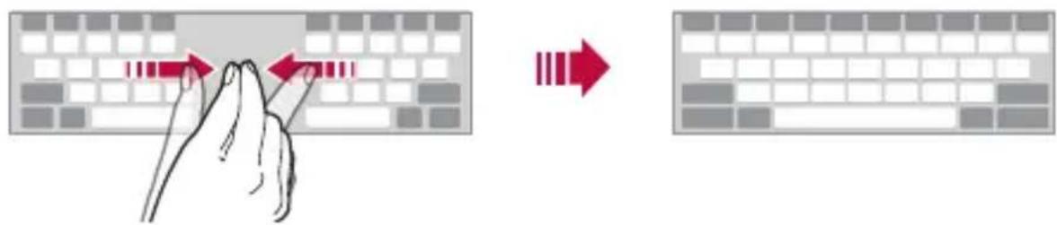 LG LMX510EW - Division della tastiera - 1