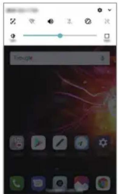 LG LMX510EW - Pannello notifiche - 1