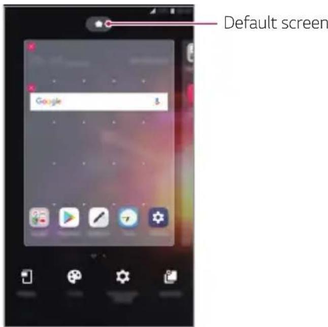 LG LMX510EW - Editing the Home screen - 1