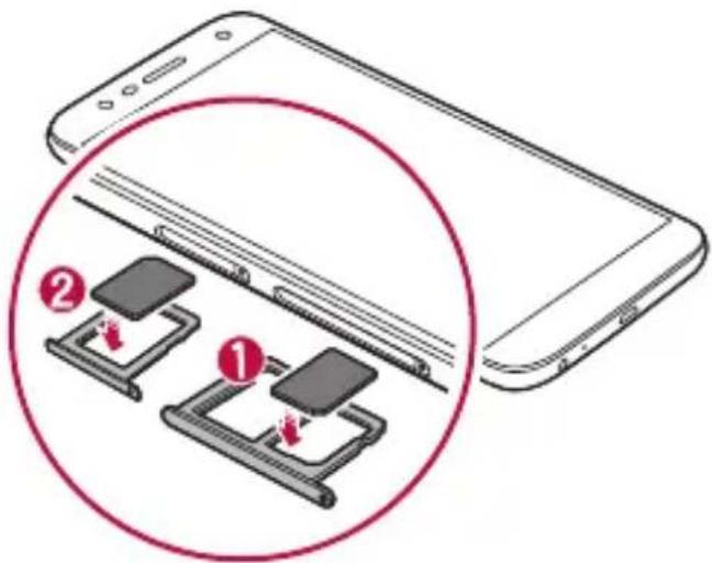 LG LMX510EW - Installazione della scheda SIM - 5