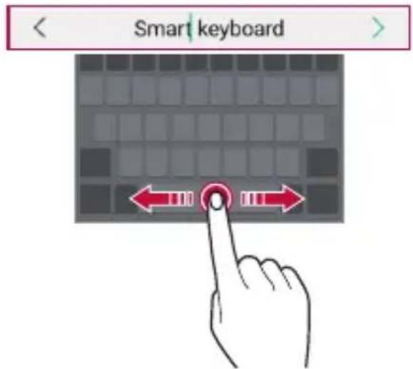 LG LMX510EW - Déplacement du curseur - 1