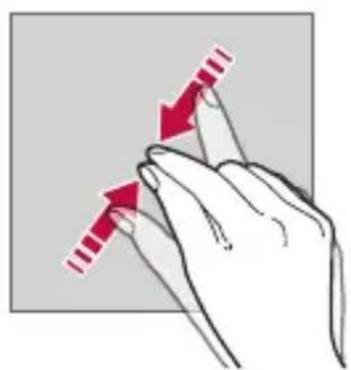 LG LMX510EW - Avvicinare e allontanare le dita - 1