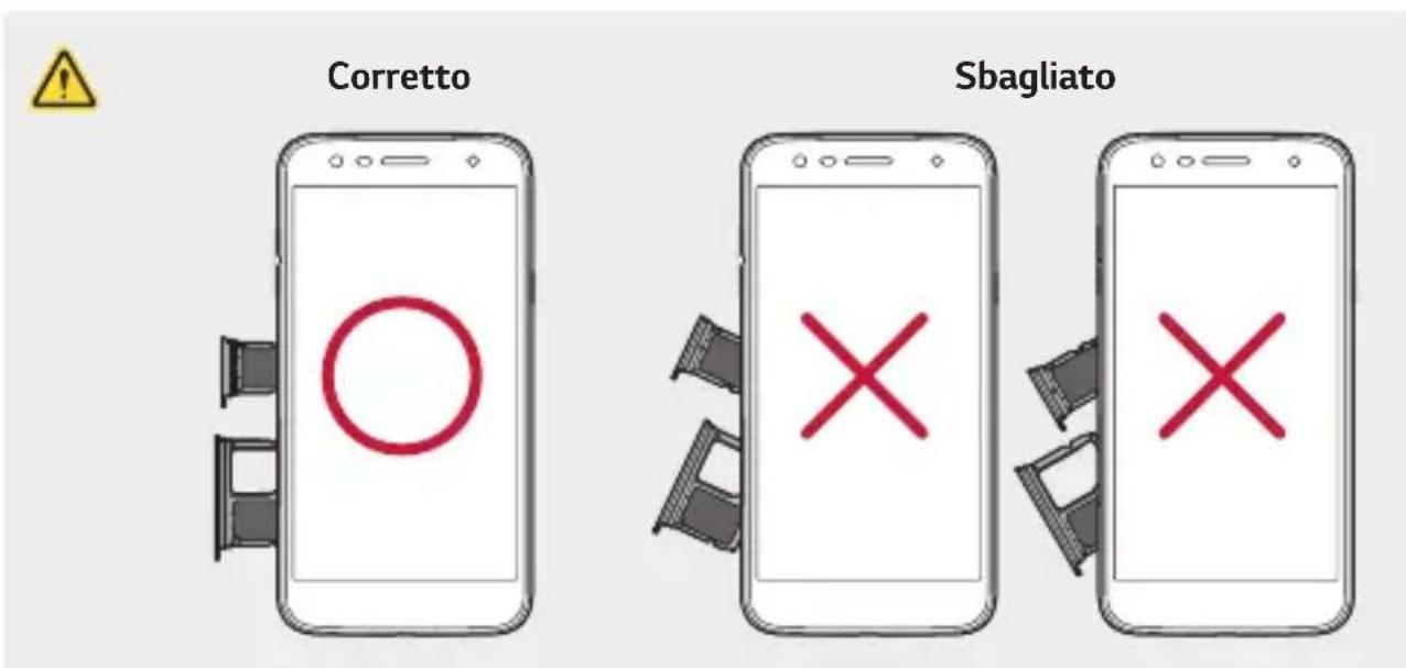 LG LMX510EW - Installazione della scheda SIM - 7