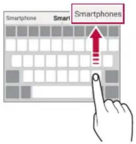 LG LMX510EW - Suggestion de mots - 2