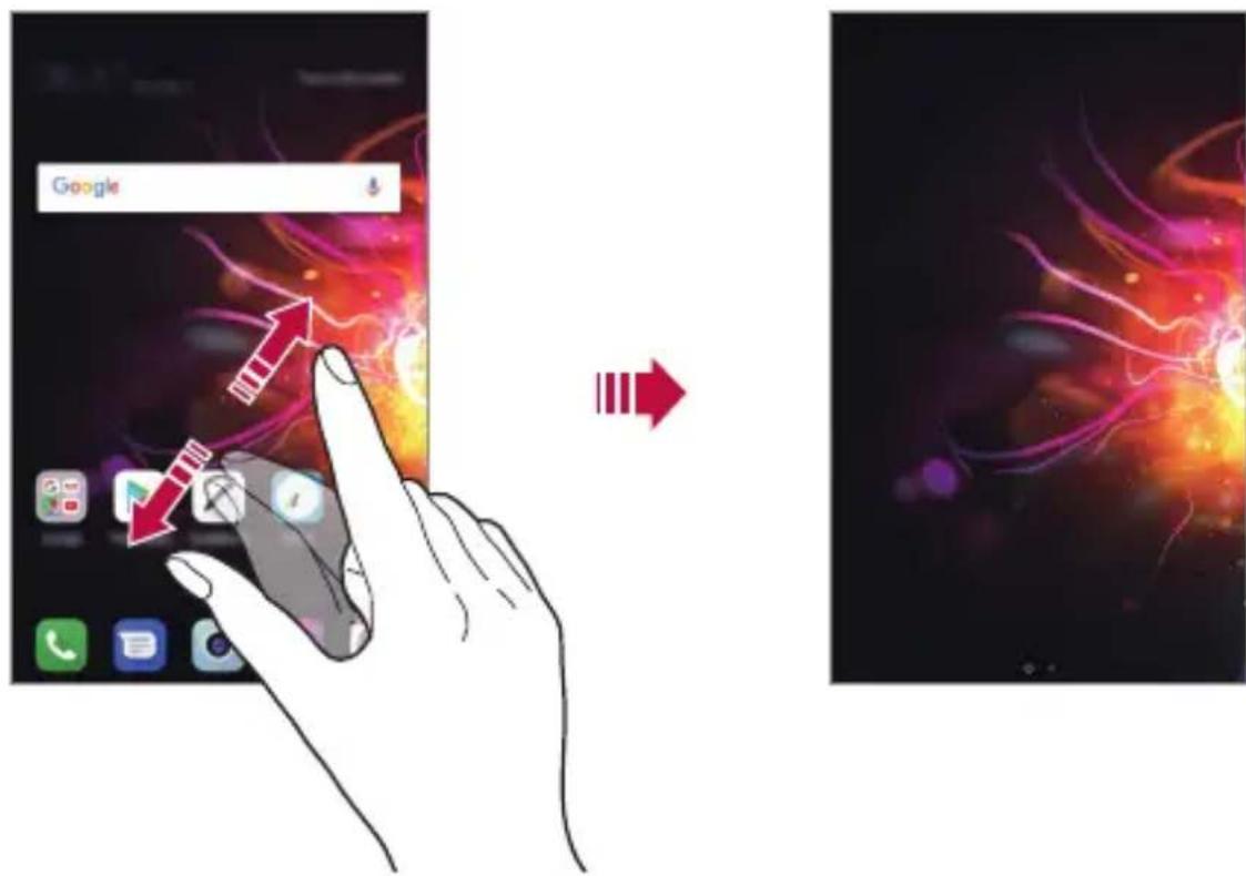 LG LMX510EW - Visualisation du thème d'arrière-plan - 1