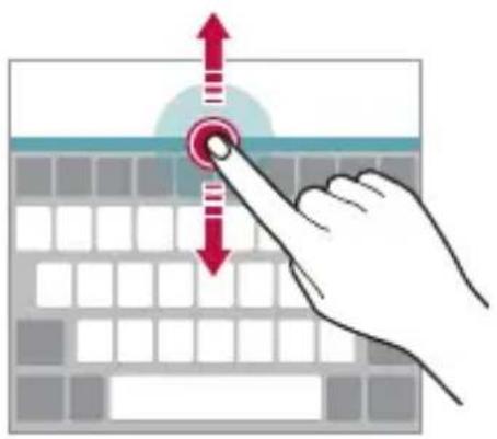 LG LMX510EW - Customising the keyboard height - 1