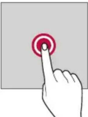 LG LMX510EW - Touching and holding - 1