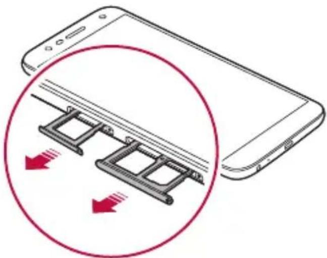 LG LMX510EW - Installazione della scheda SIM - 4