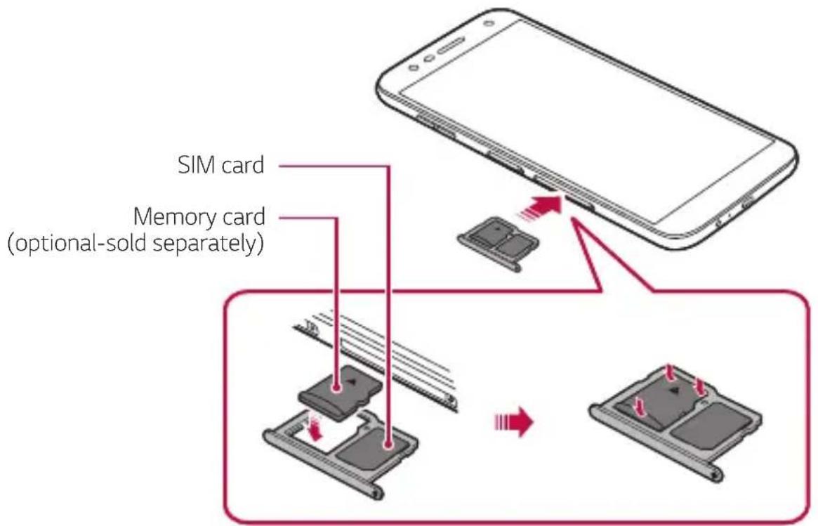 LG LMX510EW - Inserting the memory card - 1