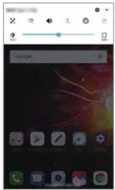 LG LMX510EW - Panneau de notifications - 1
