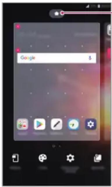 LG LMX510EW - Modification de l'écran d'accueil - 1