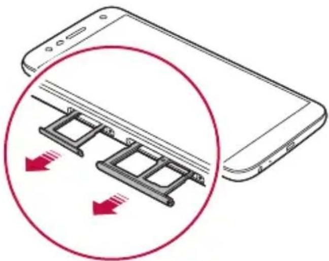 LG LMX510EW - SIM-Karte einlagen - 4
