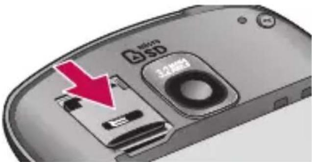 LG P505R - To insert a memory card: - 5