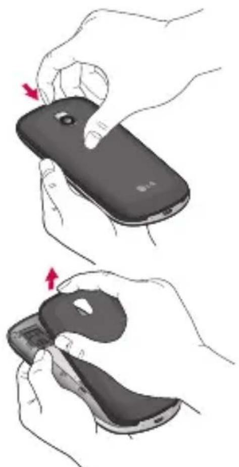 LG P505R - Pour insérer la carte mémoire: - 1