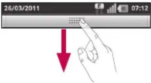 LG P505R - Barre de Notification - 2