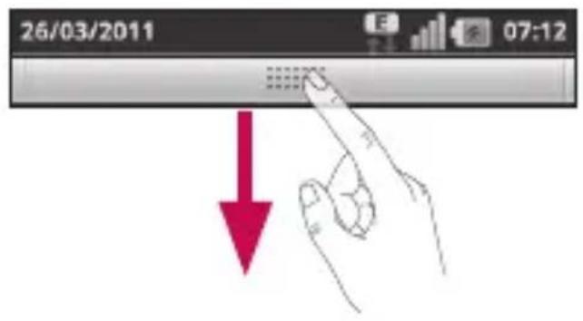 LG P505R - Notifications panel - 2