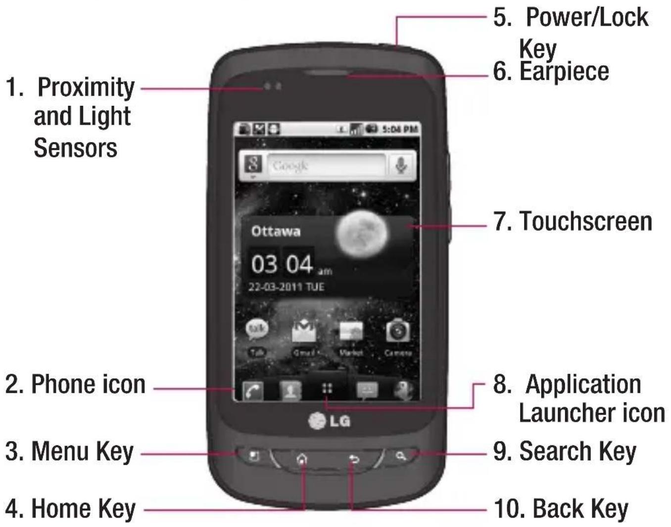 LG P505R - Front View - 1