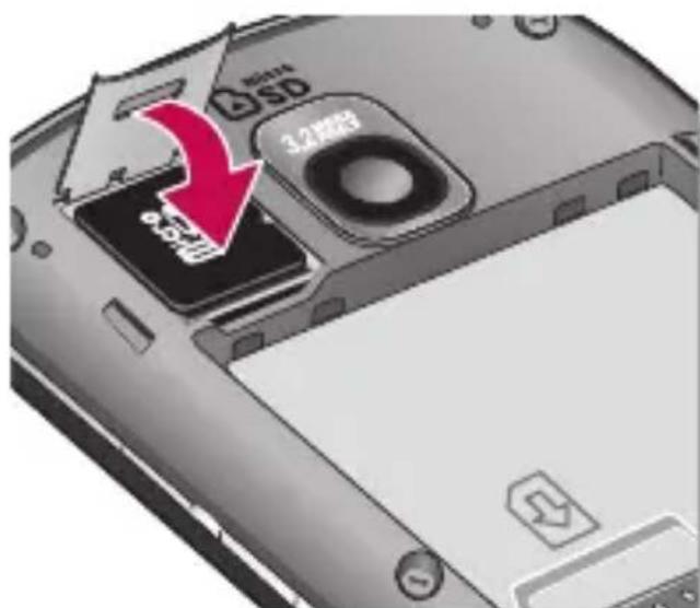 LG P505R - Pour insérer la carte mémoire: - 5
