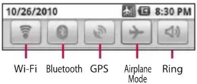 LG P505R - Notifications panel - 4