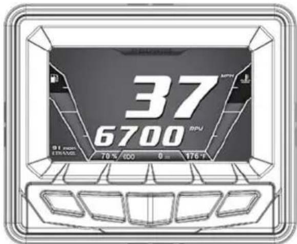 POLARIS 850 Switchback Assault 144 (2019) - ÉCRAN À AFFICHAGE NUMÉRIQUE INTERACTIF DE POLARIS (PIDD) - 1