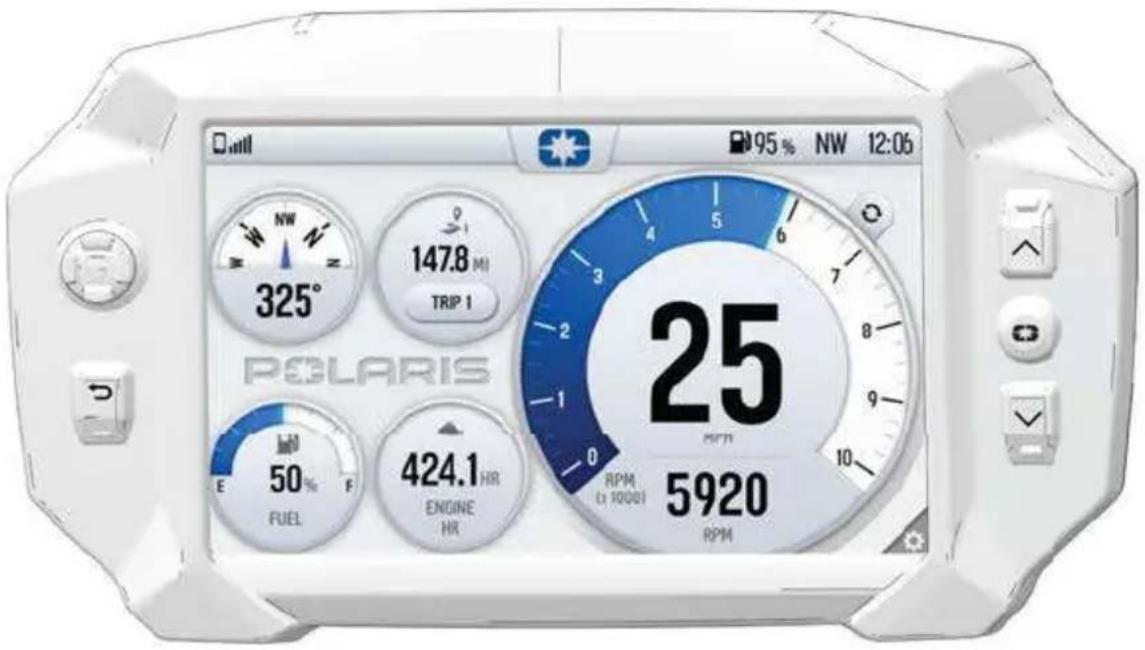 POLARIS 850 Indy Adventure 137 (2022) - ÉCRAN DES INDICATEURS - 1