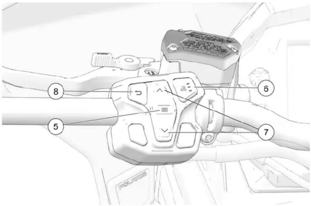 POLARIS 850 Indy Adventure 137 (2022) - COMMANDES MANUELLES DE GAUCHE - 1
