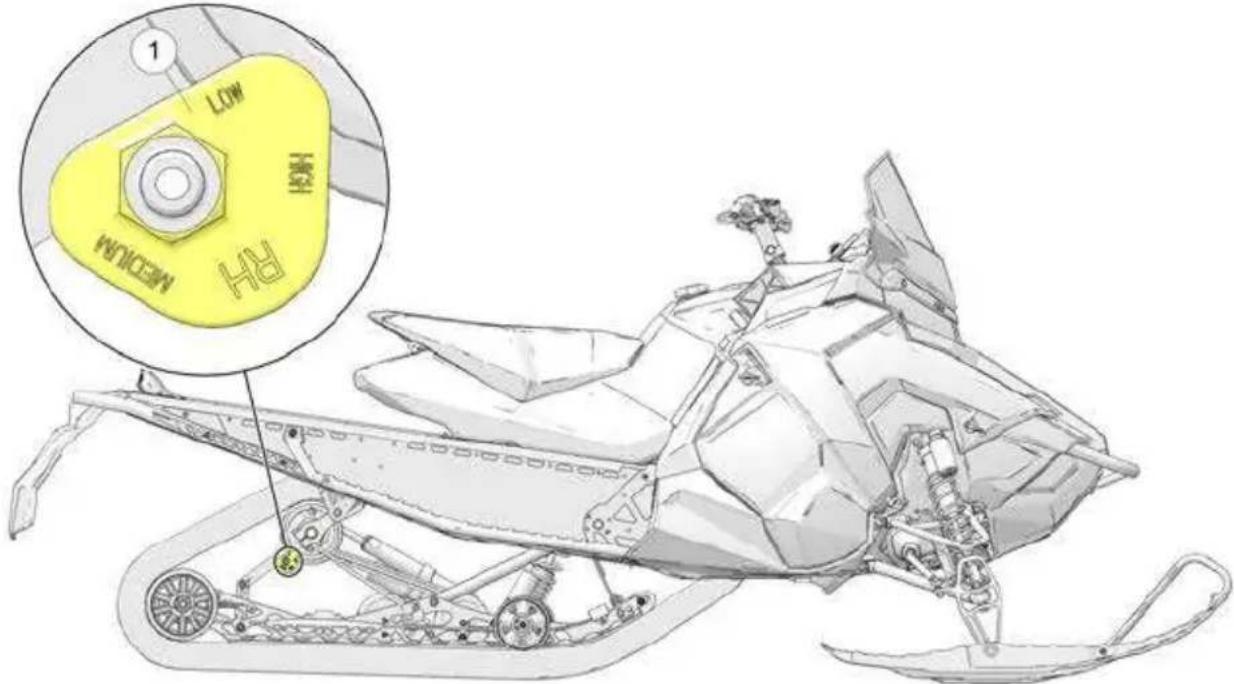 POLARIS 850 Indy XC 137 (2021) - AMORTISSEMENT DE COMPRESSION DE L'AMORTISSEUR - 1