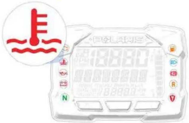 POLARIS 850 Indy XC 137 (2021) - TÉMOIN DE TEMPÉRATURE EXCESSIVE (BLOC-INSTRUMENTS DE SÉRIE) - 1