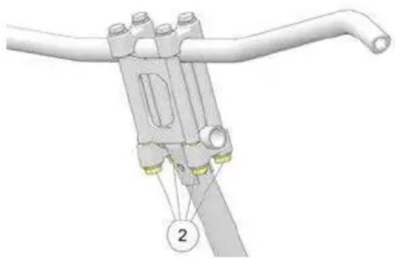 POLARIS 850 Indy XC 137 (2021) - ANGLE DU SUPPORT DE GUIDON - 1