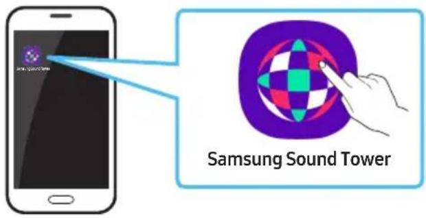 SAMSUNG MXST40B - Launching the Samsung Sound Tower App - 1